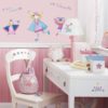 Fairy Princess Wall Decals in a Girls Room