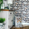 Rock Stones Cladding Wallpaper in a real customer home