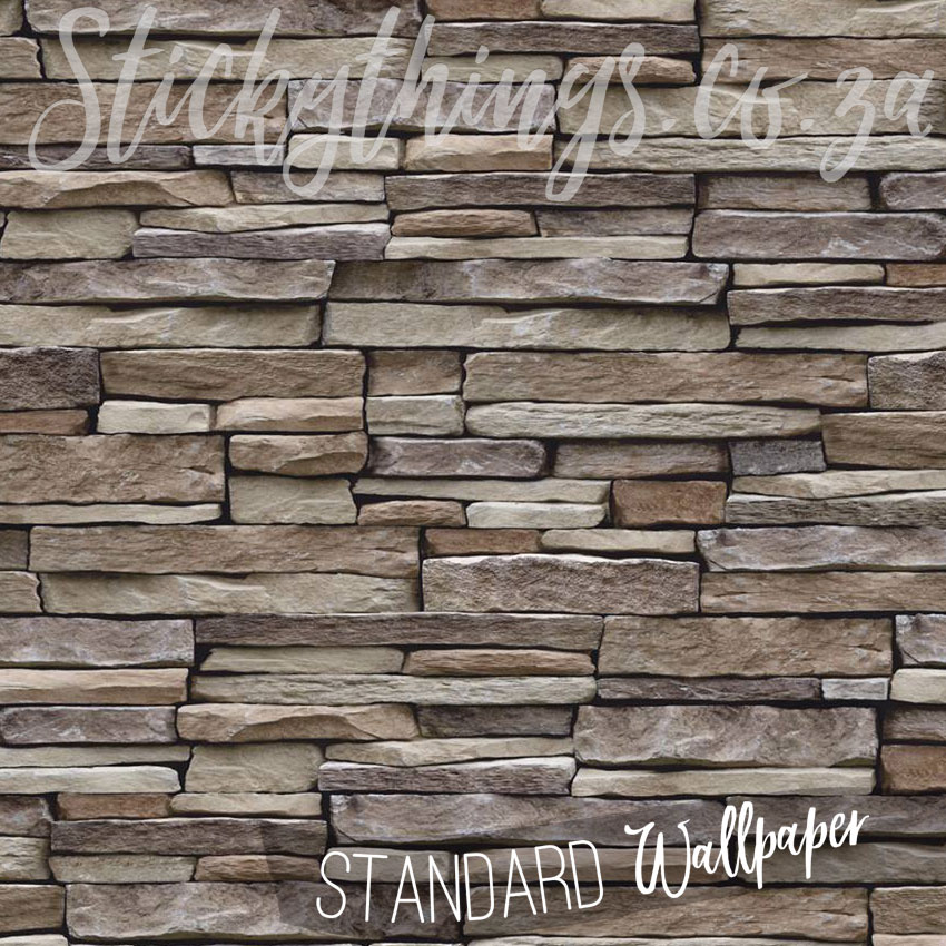 The Stone Mason Wallpaper  Natural Stone Cladding Wallpaper 