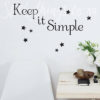 Keep it Simple Wall Decal in an Office