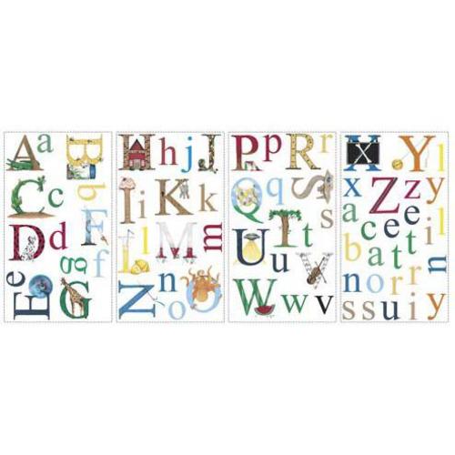 Roommates Alphabet Decal Sheets
