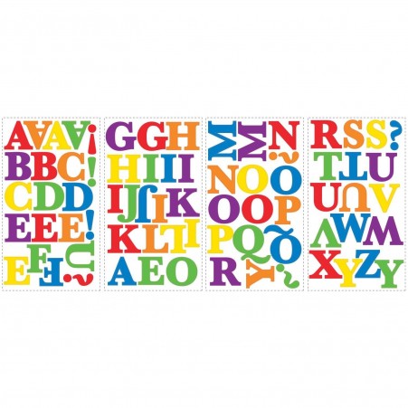 Colourful Alphabet Wall Decals Sheet