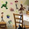 Glow in the Dark Disney Toy Story Wall Stickers in a Kids Room