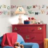 Alphabet with Illustrations Wall Art Stickers in a Baby Room