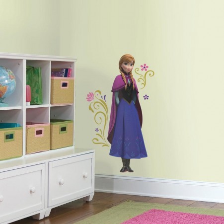 Springtime Anna Frozen Wall Decal in a Playroom