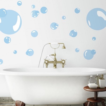 Bubbles Wall Stickers in a Bathoom