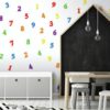 Colourful Numbers Wall Decals in a Playroom