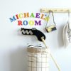 Colourful Alphabet Wall Decals spelling: Micheals Room