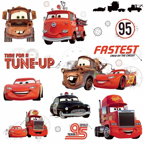 Showing all the Disney Cars Wall Stickers