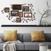 Family Frames Wall Decals in a Lounge