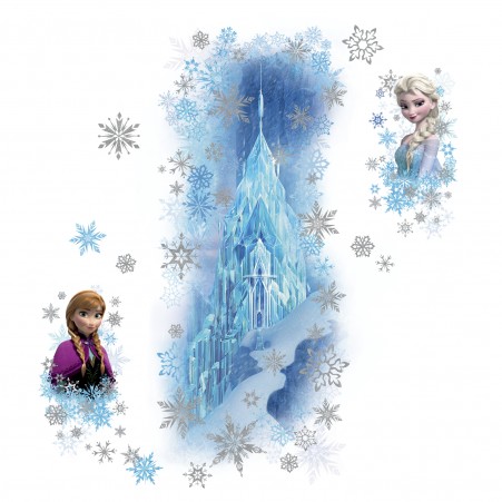 Close up of the Disney Frozen Ice Palace Wall Stickers