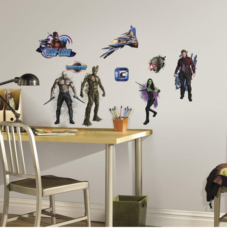 Guardians of the Galaxy Wall Stickers in a Boys Room