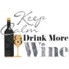 Assembled Keep Calm and Drink Wine Decals