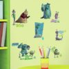 Disney Monsters Inc Wall Decals in a Playroom