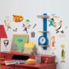 Phineas and Ferb Wall Stickers in a kids room