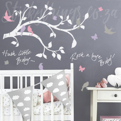 Baby Branch Wall Sticker in a Nursery