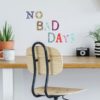 Boho Alphabet Letters Wall Stickers above a Desk