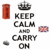 Most of the Peel & Stick Keep Calm and Carry on Wall Decals.