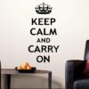 Keep Calm Wall Sticker in a Lounge