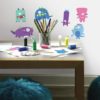 Monsters Wall Decals above a desk