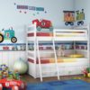 Car Train and Tractor Transport Wall Art with Border in a Boys Room
