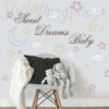 Baby Sweet Dreams Wall Decals in a Nursery