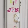 Girls Locker Alphabet on a locker door