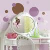 Lavender Dots Wall Art Stickers in a Girls Room