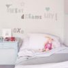 Pastel Name Wall Sticker in a Girls Room