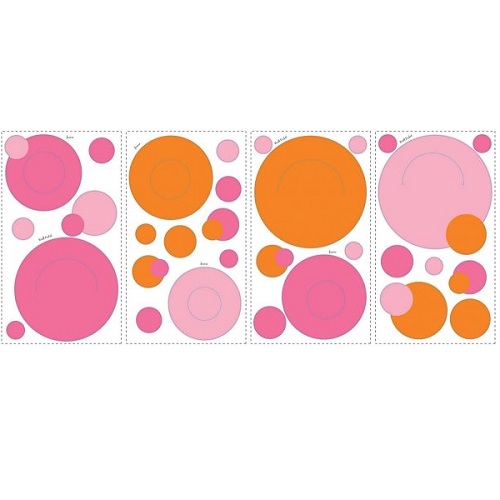 Pink Orange Wallpockets Stickers Sheets