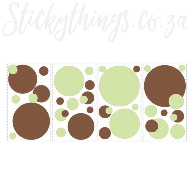 Roommates Mint Dot Decal Sheets