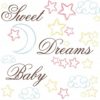 All the decals in the Sweet Dreams Baby Wall Decals