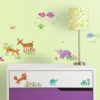 Woodland Baby Wall Stickers in a Baby Room