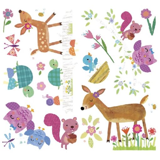 The Deer and Woodland Owls in the Baby Wall Decals