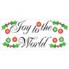 Peel and Stick Joy to the World Wall Sticker Sheets