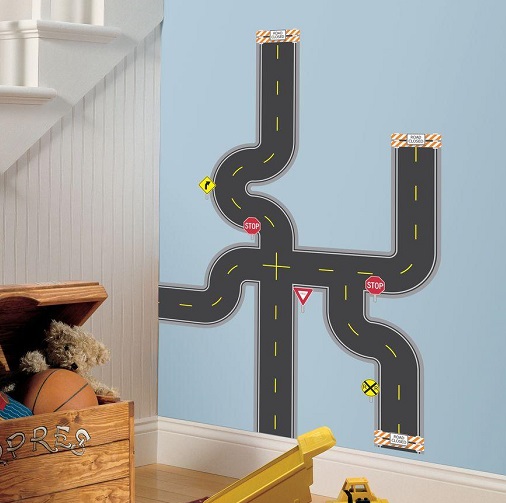 Roommates Build a Road Wall Decals