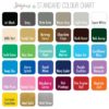 StickyThings Decal Colour Chart with 34 colours to choose from