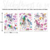Sheets of the Magical Unicorn Wall Decals