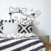 3D Bendable Butterfly Mirrors Decal in a bedroom