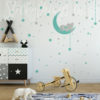 Elephant Moon Wall Decal in a Playroom