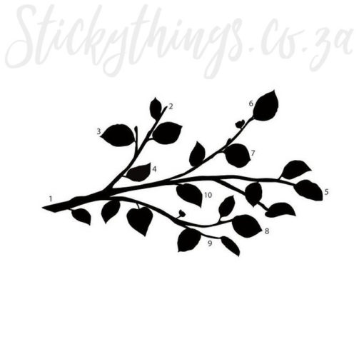 Assembled Roommates Modern Black Branch Wall Decal