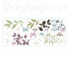 Sheets of the RMK2688SCS Roommates Botanical Butterfly Decal