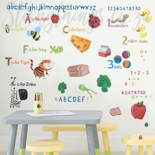 Classroom Wall Stickers at a nursery school