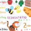 Close up of the Tiger Duck and Bee in the Nursery School Wall Sticker