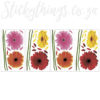 Sheets of the Bright Gerbera Flower Wall Stickers