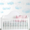 Fluffy Clouds Wall Stickers in a Baby Nursery