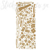Sheet of the Metallic Gold Cherry Blossom Tree Decal