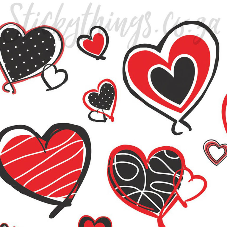 Close up of the patterns in this Valentines Wall Decor Ideas