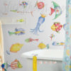 Funky Fish Wall Stickers in the Bathroom