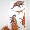 So easy just Peel and Stick these T-Rex Wall Stickers